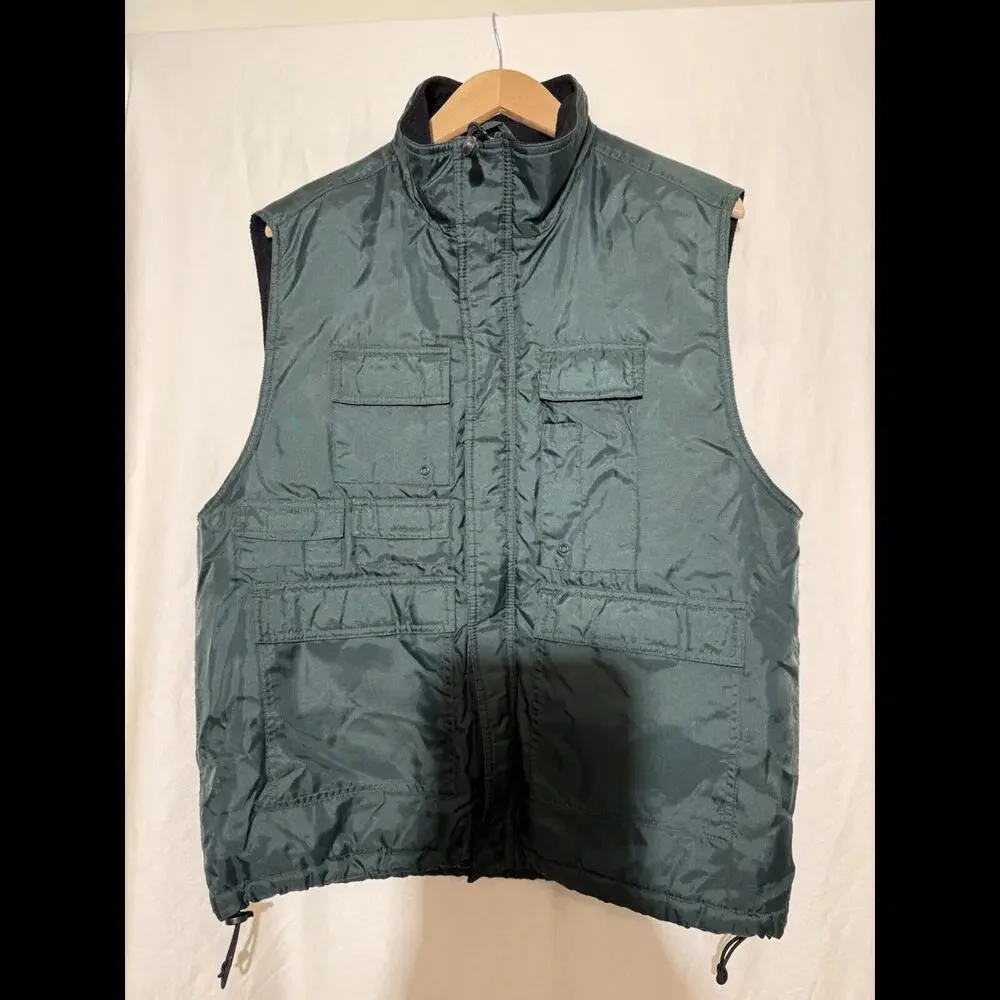 Northwest Territory Green Waterproof Utility Vest Fleece Interior Mens Size M - Picture 5 of 5
